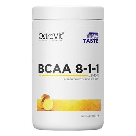 Амінокислоти OstroVit BCAA 8.1.1 смак лимон, 400 г