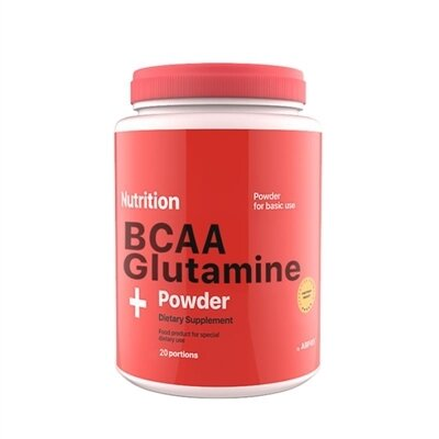 Амінокислота AB PRO ВСАА + Glutamine (глютамін) Powder, полуниця, 236 г
