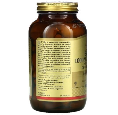 Вітамін С Solgar Ester-C Plus 1000 мг Vitamin C таблетки №180