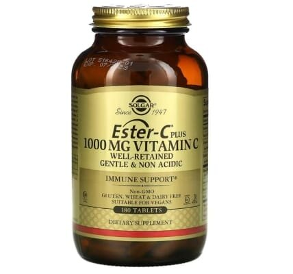 Вітамін С Solgar Ester-C Plus 1000 мг Vitamin C таблетки №180