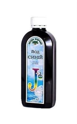 Йод синій розчин по 260 мл у флак.