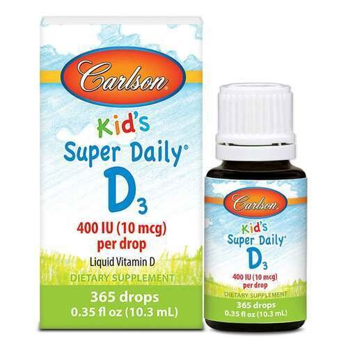 Вітамін D3 для дітей Carlson Labs Kid's Super Daily Vitamin D3 400 МО, 10.3 мл