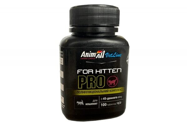 Вітамінний комплекс AnimAll VetLine Kitten PRO для кошенят з 45-денного віку, 100 таблеток