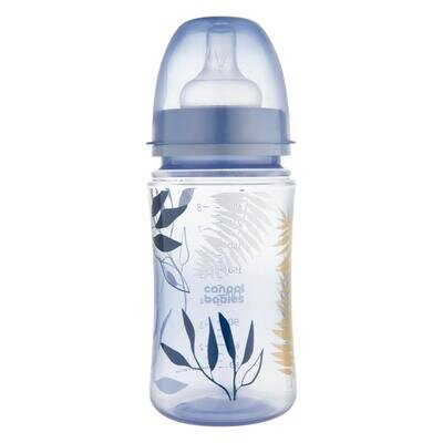 Пляшечка Canpol Babies 35/240_blu EasyStart Gold блакитна антиколікова з широким отвором, 240 мл