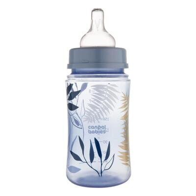 Пляшечка Canpol Babies 35/240_blu EasyStart Gold блакитна антиколікова з широким отвором, 240 мл
