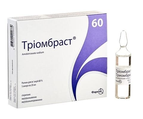 Тріомбраст розчин д/ін. 60 % по 20 мл №5 в амп.
