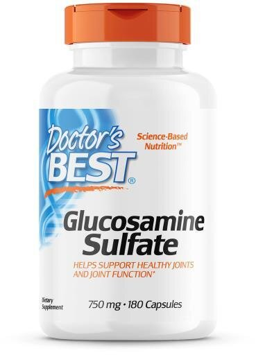Глюкозамін сульфат Doctor's Best Glucosamine Sulfate, 180 капсул