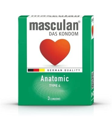 Презервативи Masculan Anatomic тип 4 анатомічної форми, 3 штуки