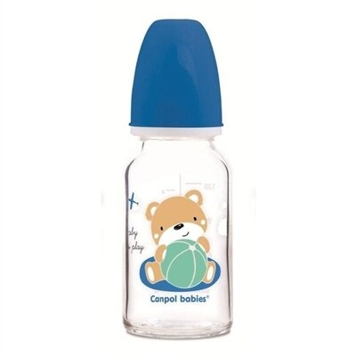 Пляшечка скляна Canpol Babies Sweet Fun Sweet Fun 42/602 з малюнком, 120 мл