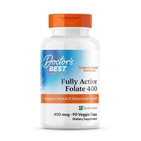 Фолат Doctor's Best Fully Active Folate 400 мкг, 90 капсул
