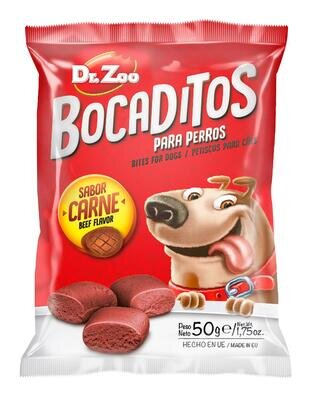 Ласощі для собак Dr.Zoo Bocaditos Закуска з яловичиною, 50 г