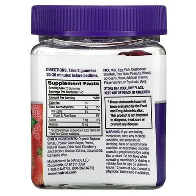 Мелатонін Natrol Melatonin 10 mg Strawberry Flavor, 90 жувальних цукерок