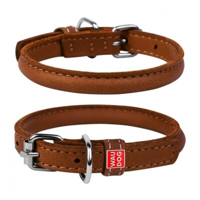Нашийник Collar WauDog Soft 01586 круглий коричневий, 10 мм * 39-47см