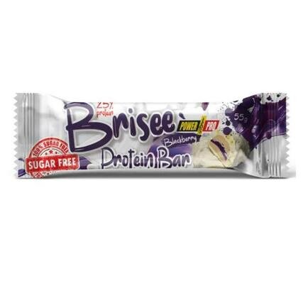 Батончик протеїновий Power Pro Brisee 25% протеїну, без цукру зі смаком смородини, 55 г