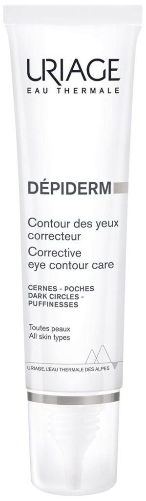 Крем-гель для контуру очей Uriage Depiderm Brightening Eye Contour Care коригуючий догляд для тьмяної шкіри, 15 мл