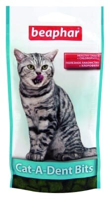 Подушечки для чищення зубів кішок Beaphar Cat-A-Dent Bits, 35 г