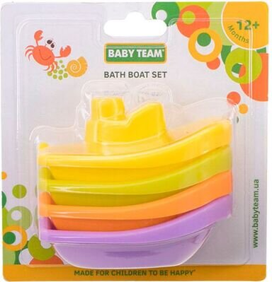Набір іграшок Baby Team 8854 для ванни Човники, 4 шт