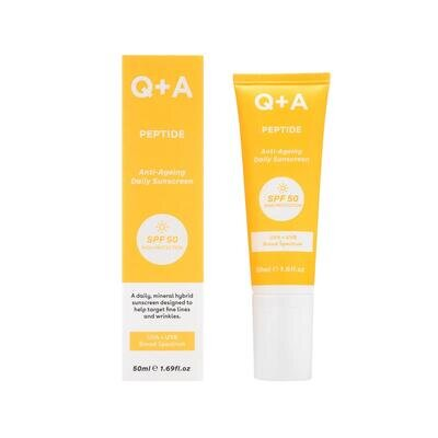 Крем для обличчя Q+A Антивіковий сонцезахисний SPF50, 50 мл