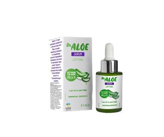 Сироватка для обличчя Dr. ALOE з церамідами та бакучіолом, 30 мл