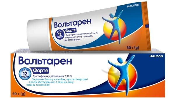 Вольтарен форте емульгель д/зовн. заст. 2.32 % по 50 г у тубах