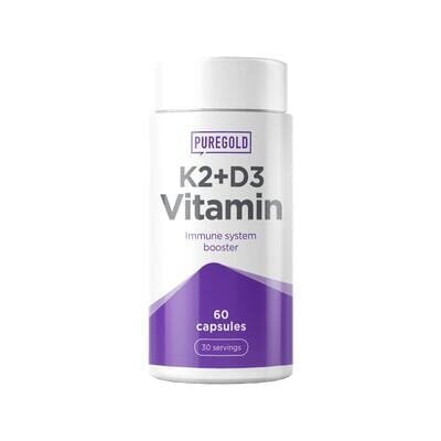 Вітаміни К2 та Д3 Pure Gold K2 D3 Vitamin, 60 капсул