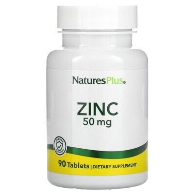 Цинк Nature's Plus Zinc 50 мг, 90 таблеток