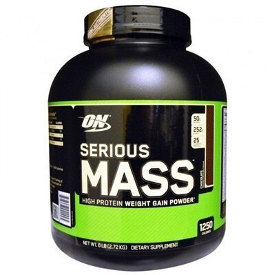 Гейнер Optimum Nutrition Serious Mass, шоколад, 2,72 кг