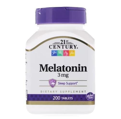 Мелатонін 21st Century Melatonin 3 мг, 200 таблеток