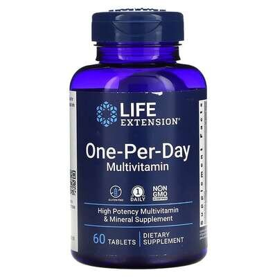 Мультивітаміни Одна на день Life Extension One-Per-Day, 60 таблеток