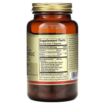 Вітамін С Solgar Ester-C Plus 500 мг with Citrus Bioflavonoids капсули №90
