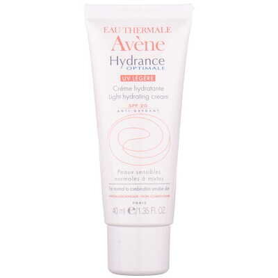 Крем для обличчя Avene Hydrance Optimale UV Legere SPF20 легкий зволожуючий для нормальної та комбінованої, чутливої шкіри, 40 мл