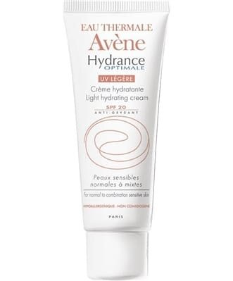 Крем для обличчя Avene Hydrance Optimale UV Legere SPF20 легкий зволожуючий для нормальної та комбінованої, чутливої шкіри, 40 мл
