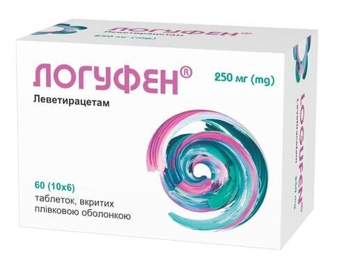 Логуфен таблетки, в/плів. обол. по 250 мг №60 (10х6)