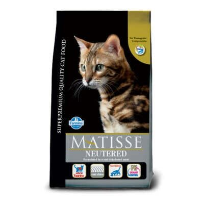 Корм сухий Farmina Matisse Cat Neutered Chicken із куркою для стерилізованих кішок та кастрованих котів, 1,5 кг