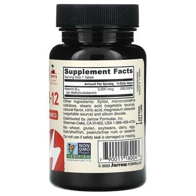 Метил В12 Jarrow Formulas Methyl B-12 5000 мкг, 60 льодяників