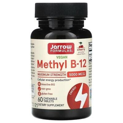 Метил В12 Jarrow Formulas Methyl B-12 5000 мкг, 60 льодяників