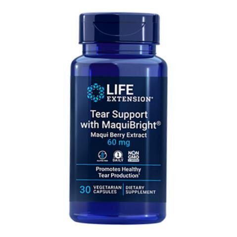 Дієтична добавка Life Extension Tear Support with MaquiBright, 30 веганських капсул