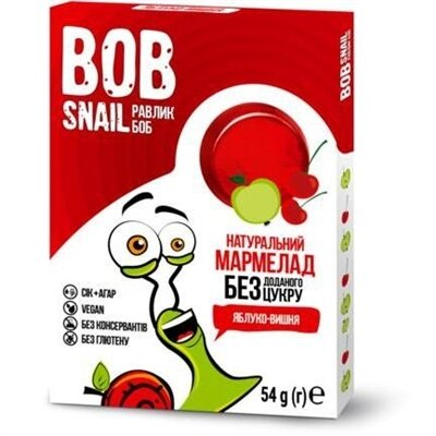 Мармелад Bob Snail Jelly яблуко-вишня, 54 г