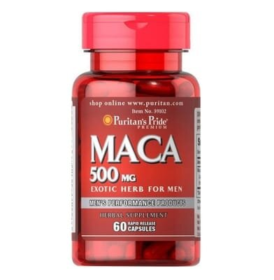 Мака Puritan's Pride Maca 500 мг Exotic Herb for Men, 60 капсул