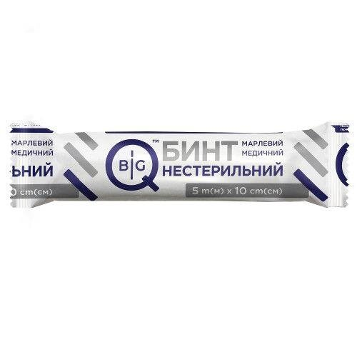 Бинт марлевий нестерильний BigQ медичний 5 м х 10 см