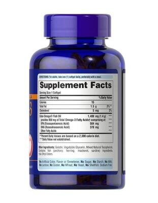 Омега-3 риб'ячий жир Puritan's Pride Omega-3 Fish Oil 950 мг one per day, 90 гелевих капсул
