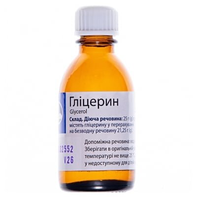 Гліцерин розчин н/ш 85 % по 25 г у флак.
