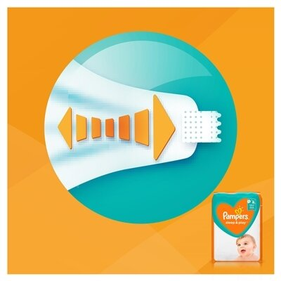 Підгузки дитячі Pampers Sleep & Play розмір 4, 9-14 кг, 68 шт