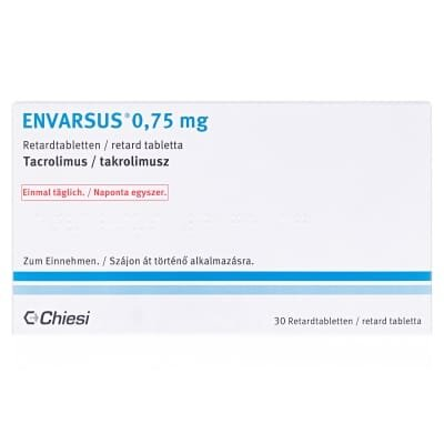 Енварсус таблетки прол./д. по 0.75 мг №30 у пак.