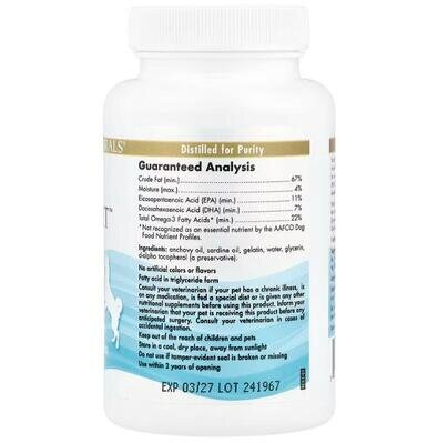 Омега-3 для собак Nordic Naturals Omega-3 Pet, 90 капсул