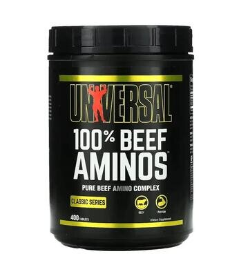 Амінокислотний комплекс Universal Nutrition 100% Beef Aminos, 200 таблеток