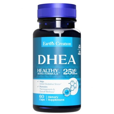 ДГЕА Earth's Creation DHEA 25 мг, 60 капсул