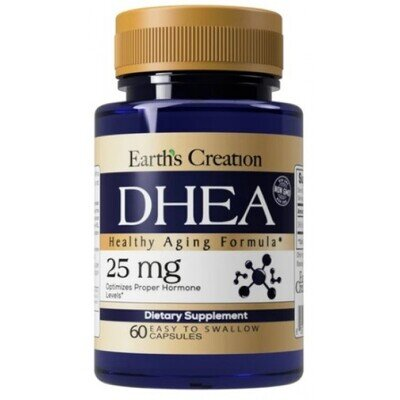 ДГЕА Earth's Creation DHEA 25 мг, 60 капсул
