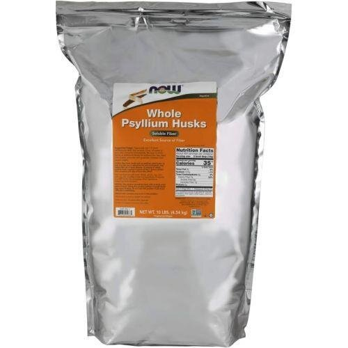 Псилліум (цілісна оболонка насіння подорожника) NOW Whole Psyllium Husks, 4540 г