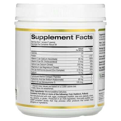 Підтримка кісток California Gold Nutrition Bone food, 411 г